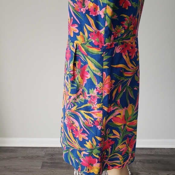J.Crew factory floral short sleeveless dress size 12 - Picture 6 of 10